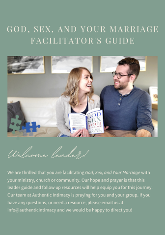 God, Sex, and Your Marriage Small Group Facilitator Guide